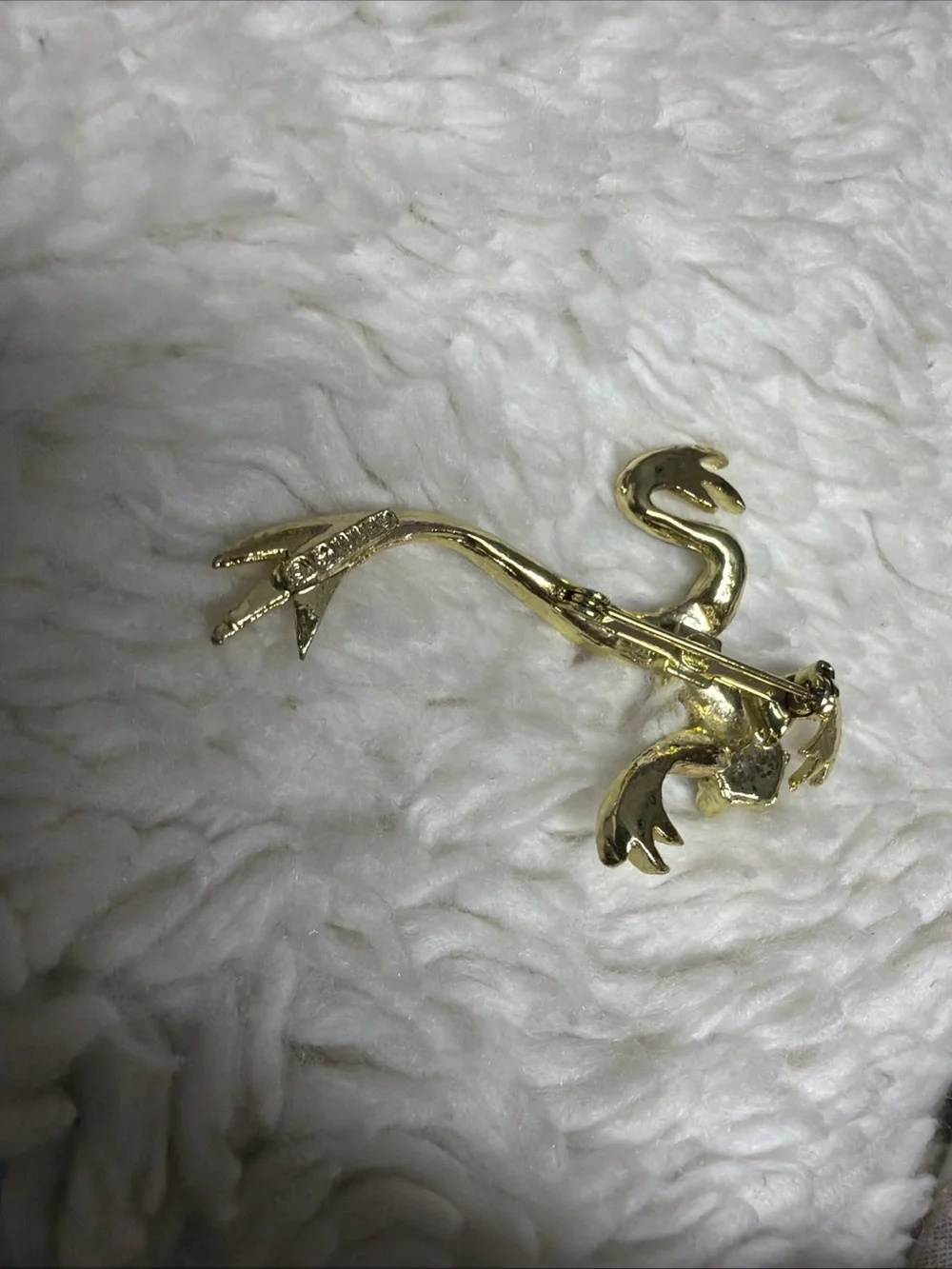 Gerry’s Gold-Tone Blue & Green Frog Pin -